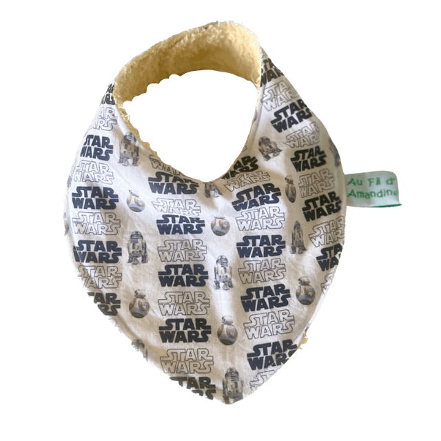 Bavoir bandana - éponge jaune