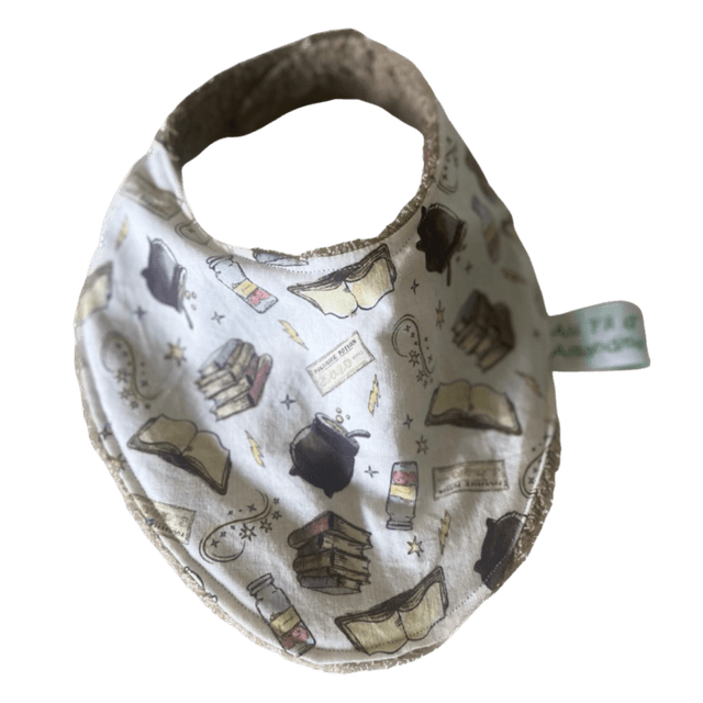 Bavoir bandana - éponge marron